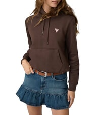 GUESS JEANS REGULAR MINI Kapuzenpullover dunkler Kaffee - Sweatshirts Damen - 6