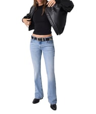 GUESS JEANS SLIM LOGO EMBOSSED Lang&auml;rmeliges T-Shirt jetbla - T-Shirts und Tops f&uuml;r Damen - 3