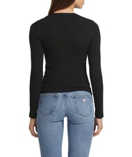 GUESS JEANS SLIM LOGO EMBOSSED Lang&auml;rmeliges T-Shirt jetbla - Sweatshirts Herren - 2