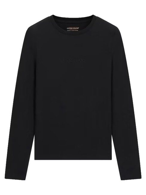 SLIM LOGO EMBOSSED Lang&auml;rmeliges T-Shirt jetbla - Sweatshirts Herren
