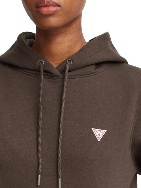 REGULAR MINI Kapuzenpullover dunkler Kaffee - Sweatshirts Damen