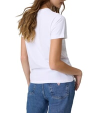 GUESS JEANS TRIANGLE Baumwoll-T-Shirt purwei&szlig; - T-Shirts und Tops f&uuml;r Damen - 2