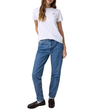 GUESS JEANS TRIANGLE Baumwoll-T-Shirt purwei&szlig; - T-Shirts und Tops f&uuml;r Damen - 3