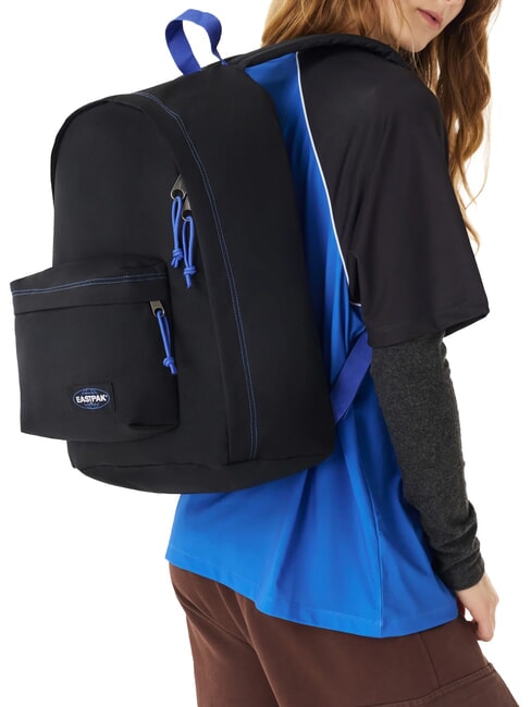 OUT OF OFFICE 13 "Laptop-Rucksack Kontrast Schwarz Blau - Rucks&auml;cke f&uuml;r Schule &amp; Freizeit