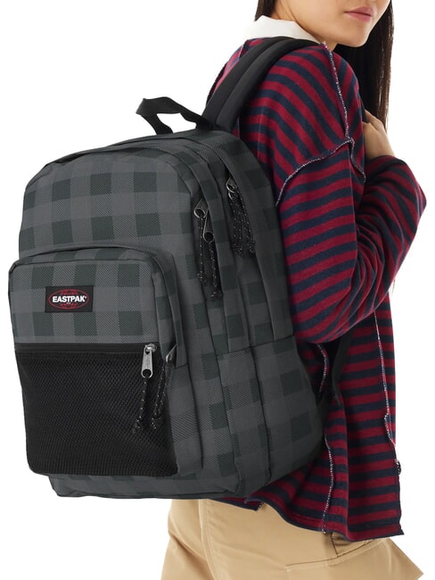 PINNACLE Rucksack kariert grau - Rucks&auml;cke f&uuml;r Schule &amp; Freizeit