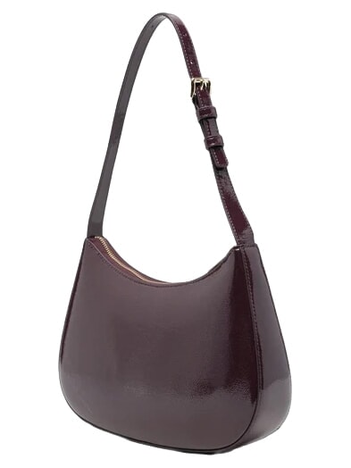 MARGOT Schultertasche aus Lackleder Winterbl&uuml;te - Damentaschen