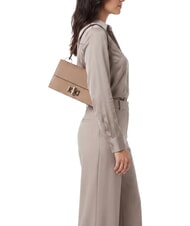 FURLA AMELIA Schultertasche aus Leder mit Schulterriemen Toffee - Damentaschen - 2