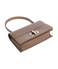 FURLA AMELIA Schultertasche aus Leder mit Schulterriemen Toffee - Damentaschen - 4