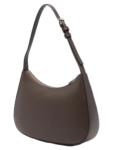 MARGOT Schultertasche, Leder Schokolade - Damentaschen