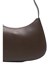 FURLA MARGOT Schultertasche, Leder Schokolade - Damentaschen - 4