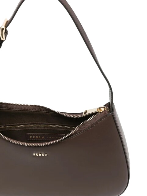 MARGOT Schultertasche, Leder Schokolade - Damentaschen
