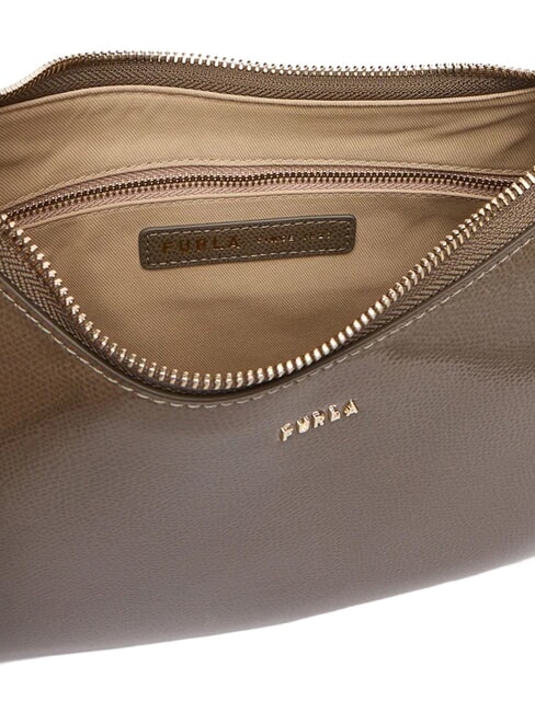 MARGOT Schultertasche aus Lackleder schlammiges Grau - Damentaschen