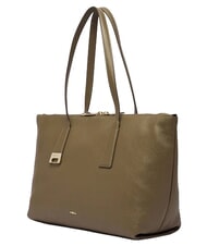 FURLA OLIVIA Leder-Einkaufstasche schlammiges Grau - Damentaschen - 3