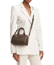 FURLA OLIVIA Lederhandtasche mit Schulterriemen schlammiges Grau - Damentaschen - 2