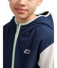 NEW BALANCE PREMIUM Sweatshirt mit durchgehendem Rei&szlig;verschluss NB Navy - Sweatshirts Kinder - 3