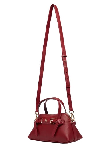 TH BUCKLE Handtasche mit Schulterriemen Herbstrot - Damentaschen