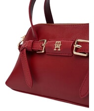 TOMMY HILFIGER TH BUCKLE Handtasche mit Schulterriemen Herbstrot - Damentaschen - 5
