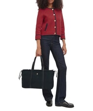 TOMMY HILFIGER TH SOFT NYLON Schultertasche, extra gro&szlig; Schwarz - Damentaschen - 2