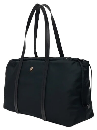 TH SOFT NYLON Schultertasche, extra gro&szlig; Schwarz - Damentaschen