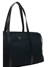 TOMMY HILFIGER TH SOFT NYLON Schultertasche, extra gro&szlig; Schwarz - Damentaschen - 5