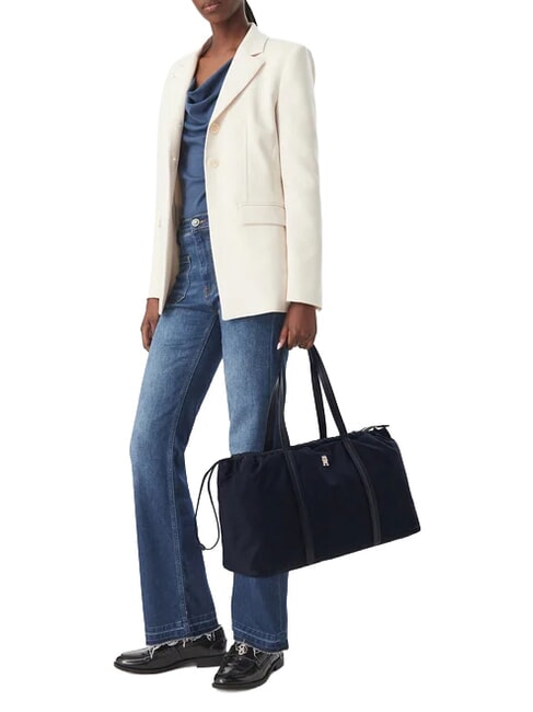 TH SOFT NYLON Schultertasche, extra gro&szlig; Raum blau - Damentaschen