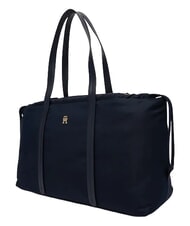 TOMMY HILFIGER TH SOFT NYLON Schultertasche, extra gro&szlig; Raum blau - Damentaschen - 3
