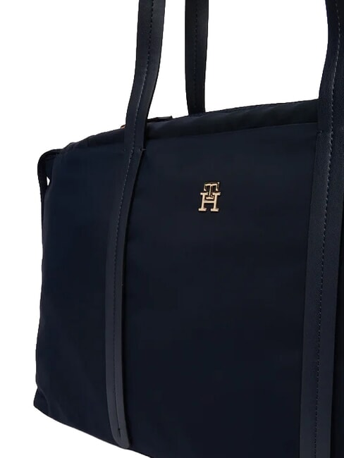 TH SOFT NYLON Schultertasche, extra gro&szlig; Raum blau - Damentaschen
