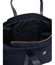 TOMMY HILFIGER TH SOFT NYLON Schultertasche, extra gro&szlig; Raum blau - Damentaschen - 6