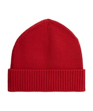 TOMMY HILFIGER TH FLAG Baumwoll-Beanie-M&uuml;tze mit Umschlag mittelrot - M&uuml;tzen/H&uuml;te - 2