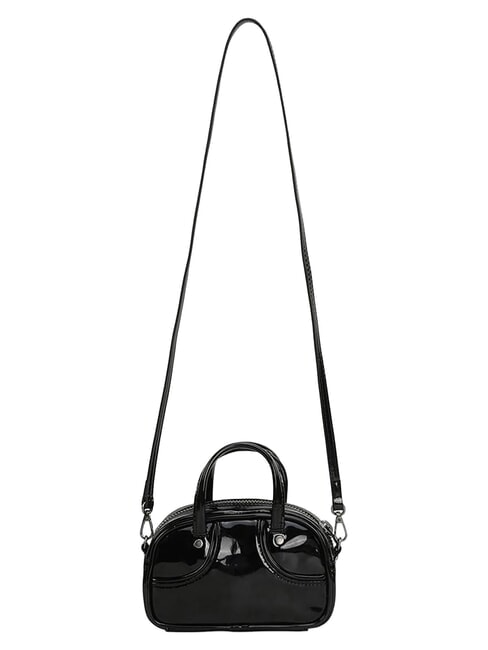 1976 MICRO GRIP Mini-Handtasche mit Schulterriemen Schwarz - Damentaschen