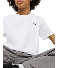 PUMA WARDROBE ESS Kurz&auml;rmeliges T-Shirt aus reiner Baumwolle Wei&szlig; - Kinder-T-Shirt - 3