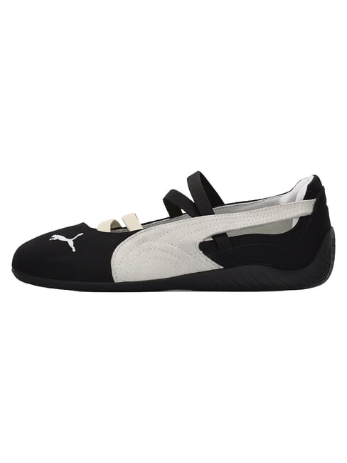 SPEEDCAT BALLET SD JR Lederballerinas Schwarz-Wei&szlig;-Warmwei&szlig; - Kinderschuhe