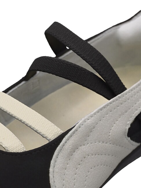 SPEEDCAT BALLET SD JR Lederballerinas Schwarz-Wei&szlig;-Warmwei&szlig; - Kinderschuhe