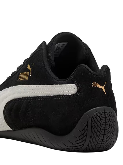 SPEEDCAT OG JR Ledersneakers Schwarzwei&szlig; - Kinderschuhe
