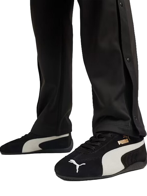 SPEEDCAT OG JR Ledersneakers Schwarzwei&szlig; - Kinderschuhe