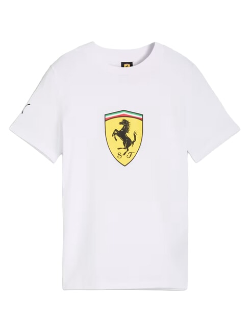 FERRARI Kurz&auml;rmeliges Baumwoll-T-Shirt Wei&szlig; - Kinder-T-Shirt