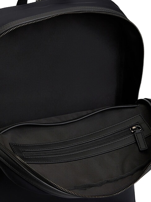 TH NYLON Rucksack mit Vordertasche Schwarz - Rucks&auml;cke f&uuml;r Schule &amp; Freizeit