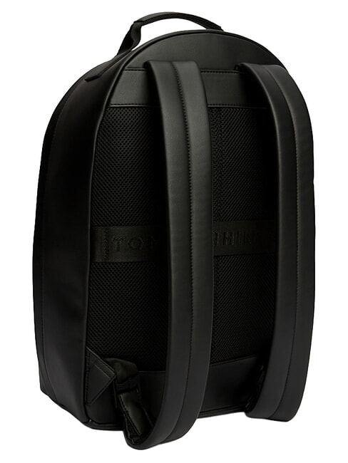 TH MODERN Rucksack mit doppelter Vordertasche Schwarz - Rucks&auml;cke f&uuml;r Schule &amp; Freizeit