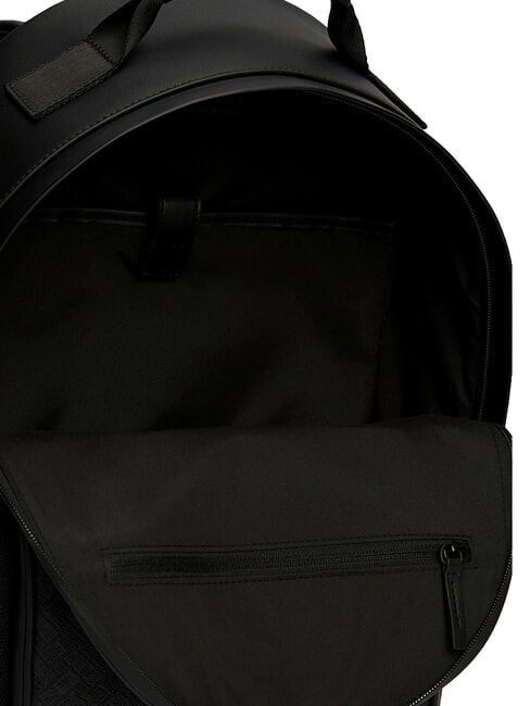 TH MODERN Rucksack mit doppelter Vordertasche Schwarz - Rucks&auml;cke f&uuml;r Schule &amp; Freizeit