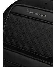 TOMMY HILFIGER TH MODERN Rucksack mit doppelter Vordertasche Schwarz - Rucks&auml;cke f&uuml;r Schule &amp; Freizeit - 5