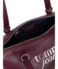 TOMMY HILFIGER TJW BOLD SCRIPT Schultertasche mit zwei Henkeln Rosenholzbraun - Damentaschen - 5
