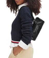 TOMMY HILFIGER TJW BOLD SCRIPT Schultertasche mit zwei Henkeln Schwarz - Damentaschen - 2