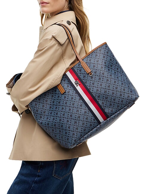 TH MONOPLAY Handtasche mit Schulterriemen Raum blau - Damentaschen