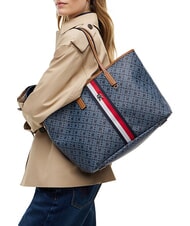 TOMMY HILFIGER TH MONOPLAY Handtasche mit Schulterriemen Raum blau - Damentaschen - 2