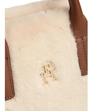 TOMMY HILFIGER POPETTE Handtasche mit Schulterriemen Beige - Damentaschen - 3