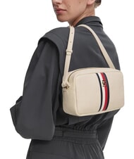 TOMMY HILFIGER TH CORP Mini-Schultertasche f&uuml;r Kameras weiche Creme - Damentaschen - 2