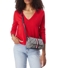 TOMMY HILFIGER TH JACQUARD Umh&auml;ngetasche Raum blau - Damentaschen - 2