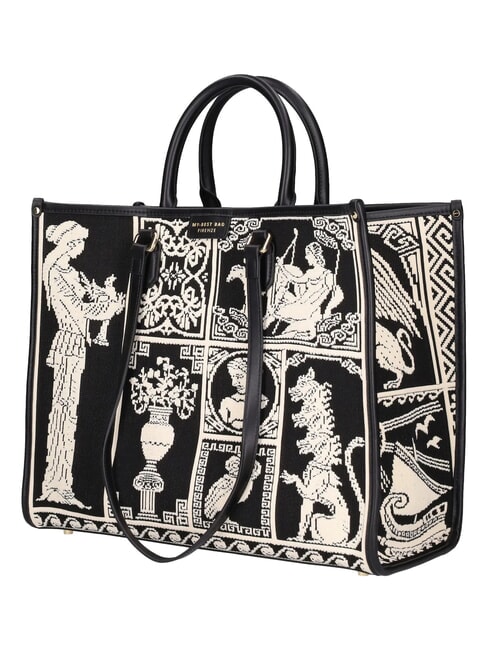 ATENA AGORA Dreifach-Tragetasche black/white - Damentaschen