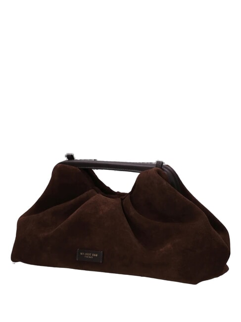 JANINE SUEDE L Handtasche mit Schulterriemen dark brown - Damentaschen