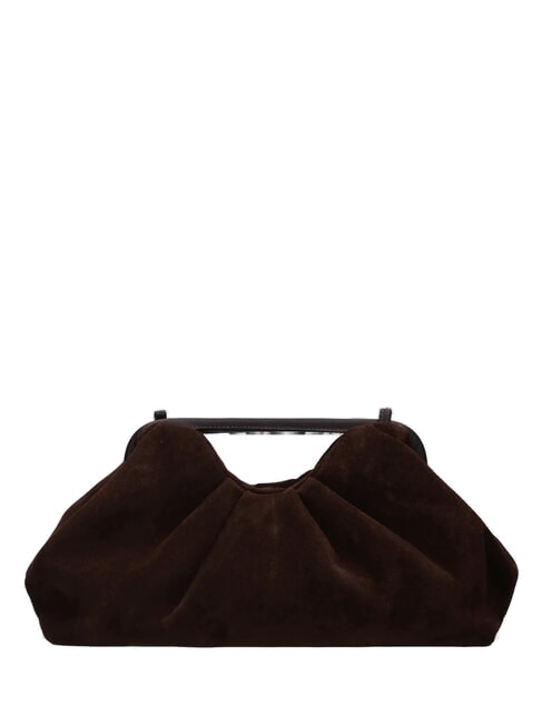 JANINE SUEDE L Handtasche mit Schulterriemen dark brown - Damentaschen